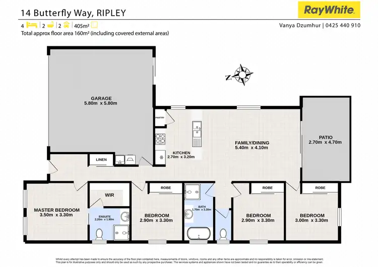 Floorplan of Homely house listing, 14 Butterfly Way, Ripley QLD 4306