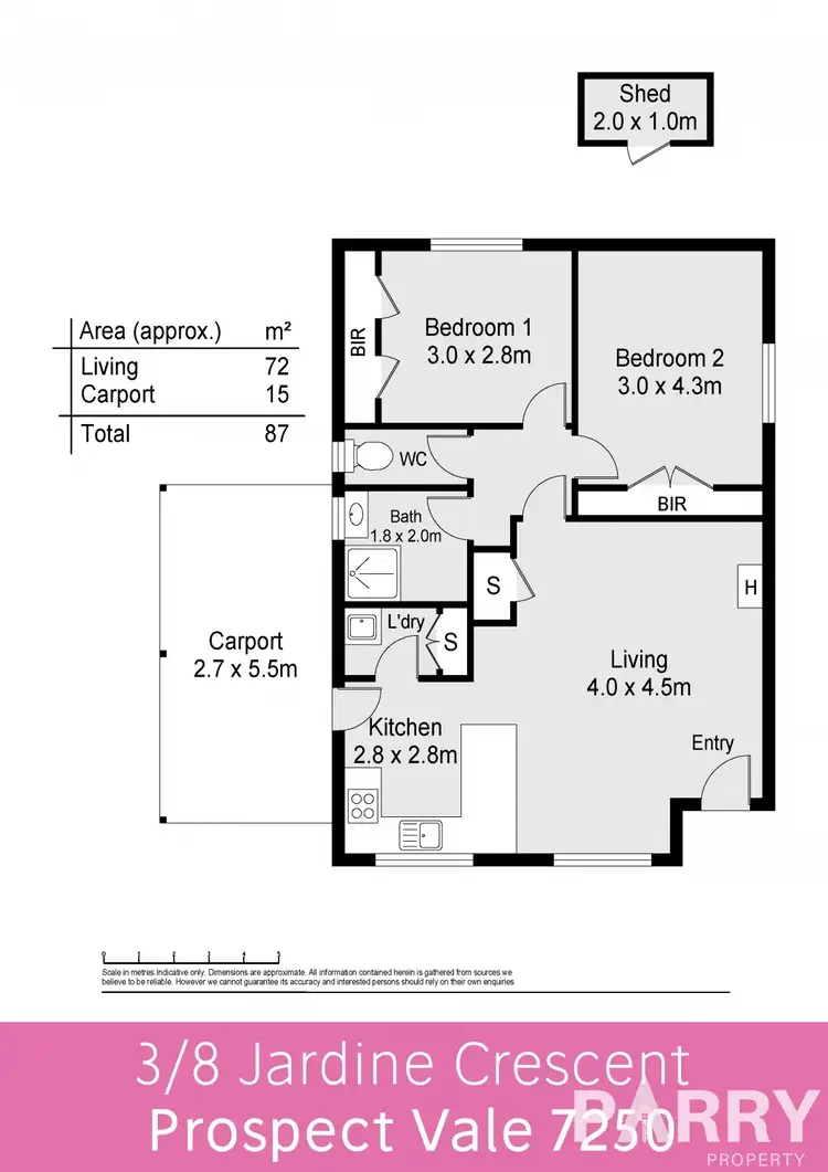 Floorplan of Homely house listing, 3/8 Jardine Crescent, Prospect Vale TAS 7250