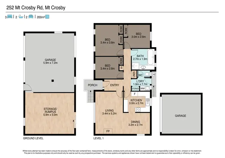 Floorplan of Homely house listing, 252 Mount Crosby Road, Chuwar QLD 4306