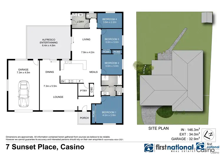 Floorplan of Homely house listing, 7 Sunset Place, Casino NSW 2470