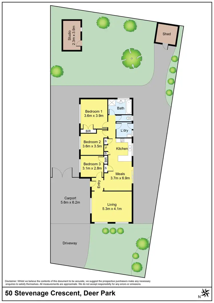 Floorplan of Homely house listing, 50 Stevenage Crescent, Deer Park VIC 3023