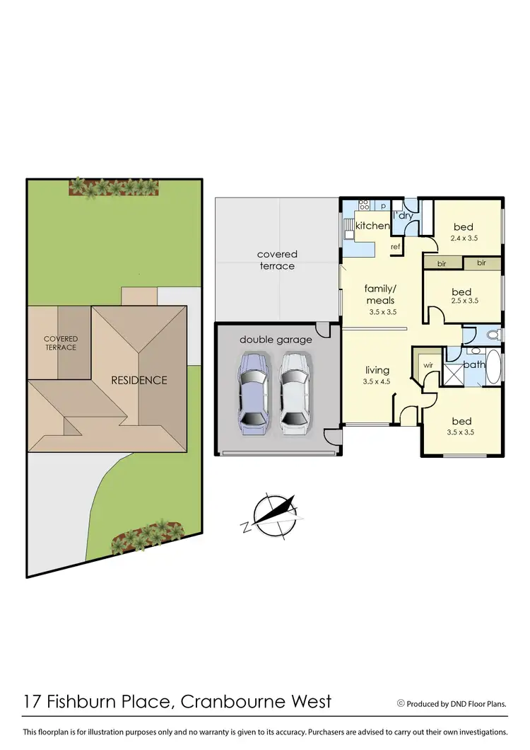 Floorplan of Homely house listing, 17 Fishburn Place, Cranbourne West VIC 3977