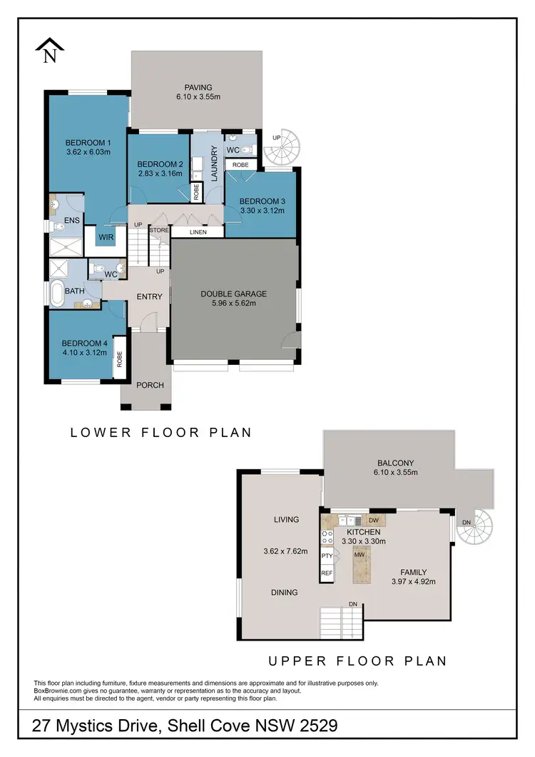 Floorplan of Homely house listing, 27 Mystics Drive, Shell Cove NSW 2529