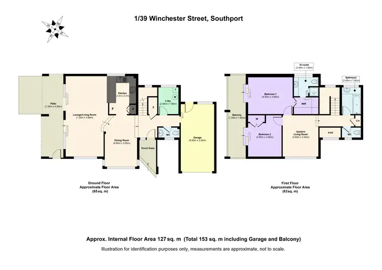 Floorplan of Homely townhouse listing, 1/39 Winchester Street, Southport QLD 4215