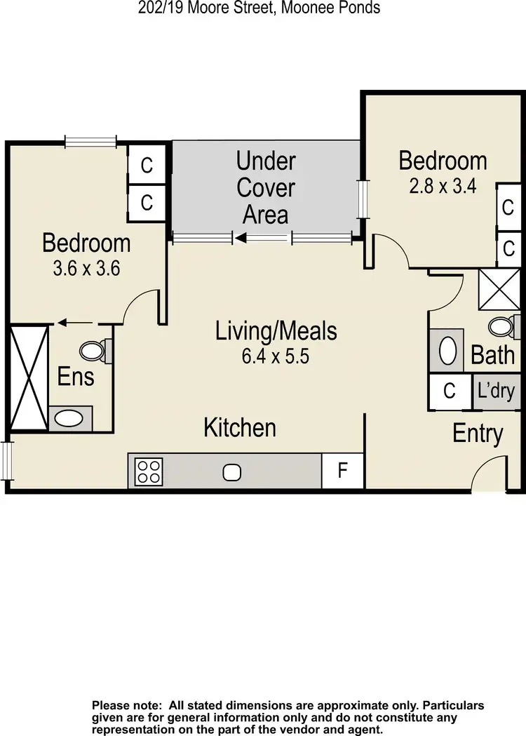 Floorplan of Homely apartment listing, 202/19 Moore Street, Moonee Ponds VIC 3039
