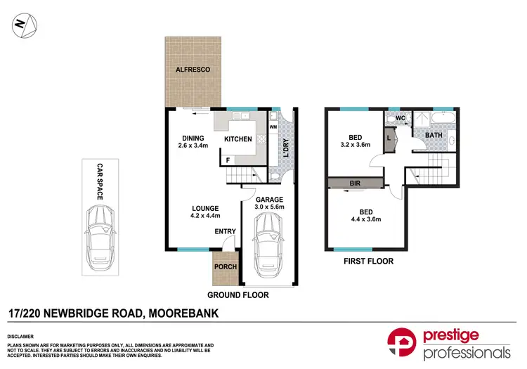 Floorplan of Homely townhouse listing, 17/220 Newbridge Road (Entrance Via Lusty Place), Moorebank NSW 2170