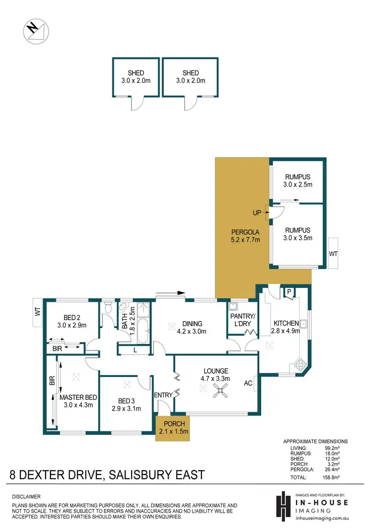 Floorplan of Homely house listing, 8 Dexter Drive, Salisbury East SA 5109