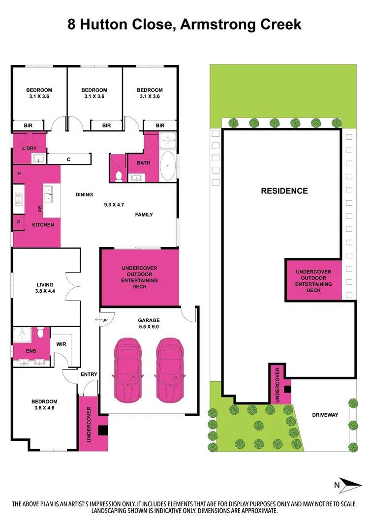Floorplan of Homely house listing, 8 Hutton Close, Armstrong Creek VIC 3217