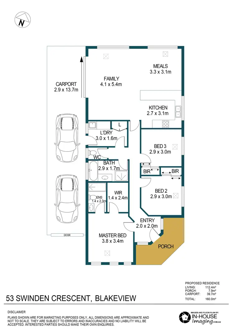 Floorplan of Homely house listing, 53 Swinden Crescent, Blakeview SA 5114