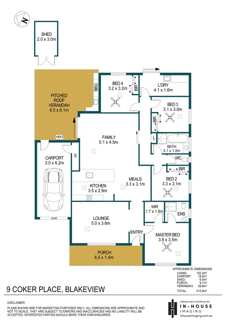 Floorplan of Homely house listing, 9 Coker Place, Blakeview SA 5114