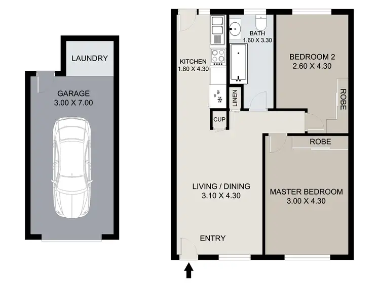 Floorplan of Homely unit listing, 2/17 Taltarni Street, Banyo QLD 4014