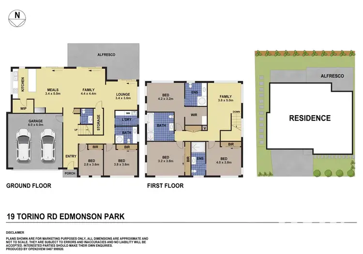 Floorplan of Homely house listing, 19 Torino Road, Edmondson Park NSW 2174