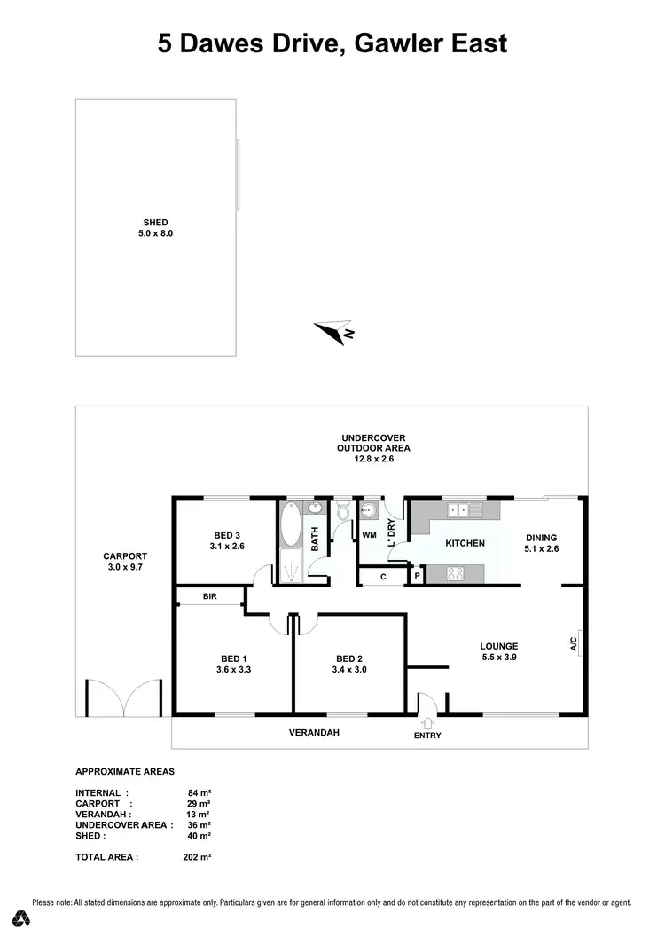 Floorplan of Homely house listing, 5 Dawes Drive, Gawler East SA 5118