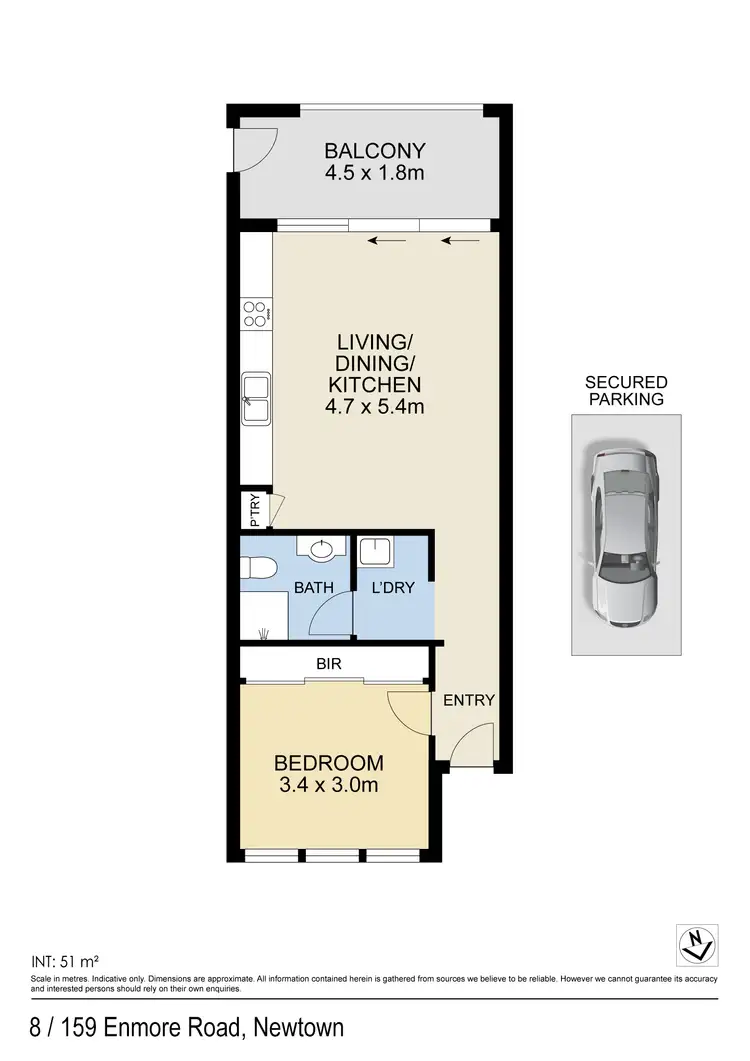 Floorplan of Homely apartment listing, 8/159 Enmore Road, Enmore NSW 2042