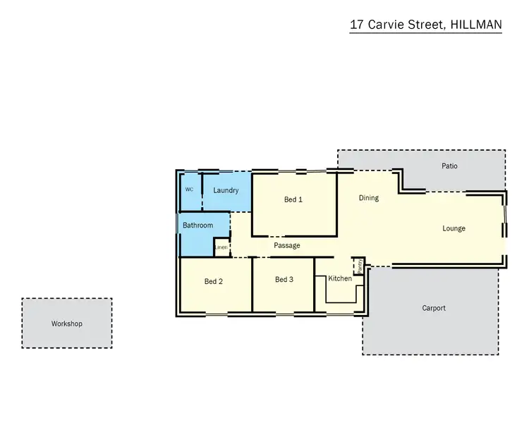 Floorplan of Homely house listing, 17 Carvie Street, Hillman WA 6168