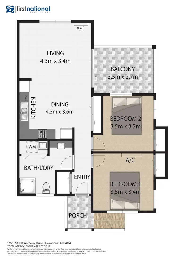 Floorplan of Homely townhouse listing, 24/15-21 St Anthony Drive, Alexandra Hills QLD 4161