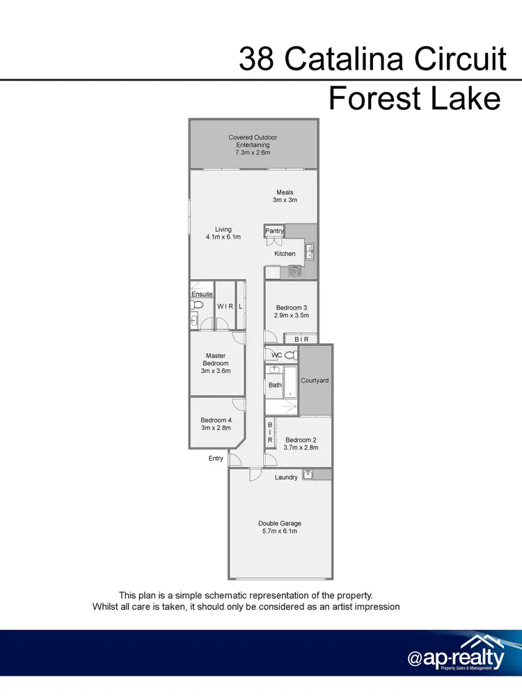 Floorplan of Homely house listing, 38 Catalina Circuit, Forest Lake QLD 4078
