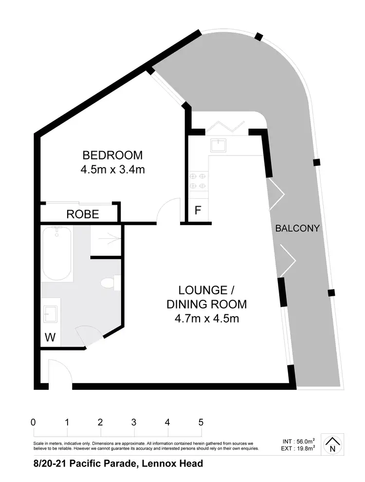 Floorplan of Homely unit listing, 8/20-21 Pacific Parade, Lennox Head NSW 2478