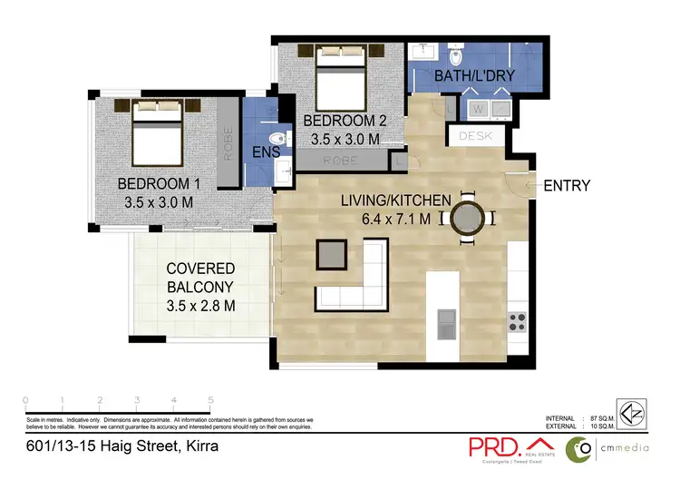 Floorplan of Homely apartment listing, 601/13-15 Haig Street, Coolangatta QLD 4225