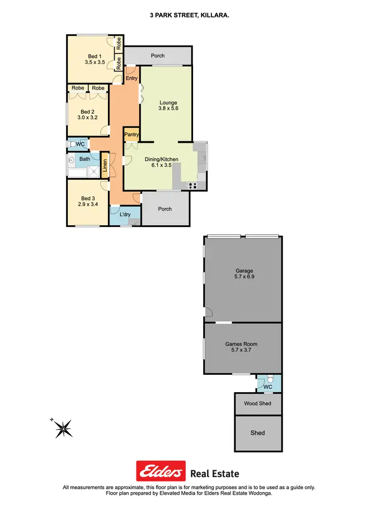 Floorplan of Homely house listing, 3 Park Street, Killara VIC 3691