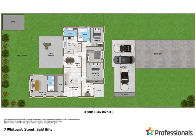 Floorplan of Homely house listing, 7 Whitcomb Street, Bald Hills QLD 4036