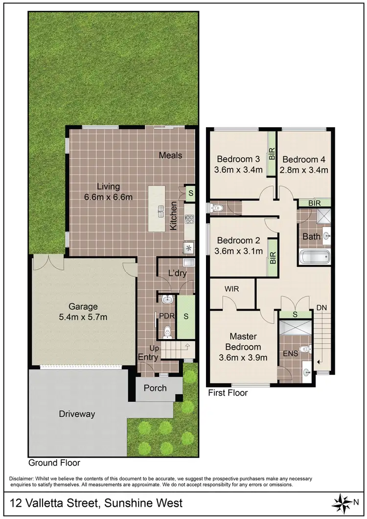 Floorplan of Homely house listing, 12 Valletta Street, Sunshine West VIC 3020