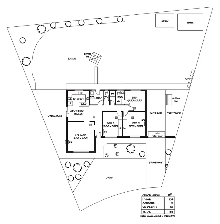 Floorplan of Homely house listing, 2 Geare Court, Parafield Gardens SA 5107