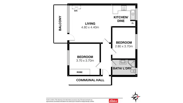 Floorplan of Homely apartment listing, 17/465 PORTRUSH ROAD, Glenside SA 5065