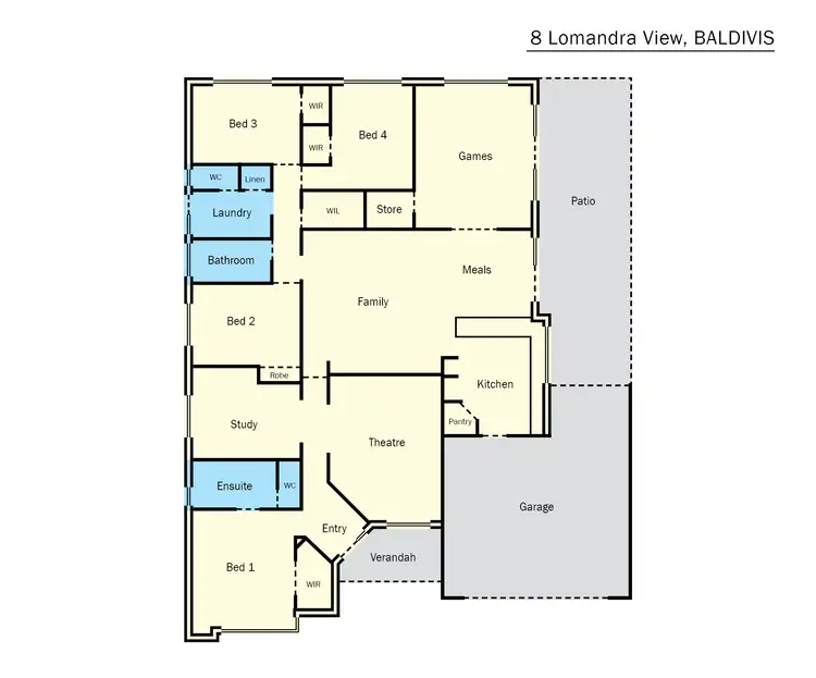 Floorplan of Homely house listing, 8 Lomandra View, Baldivis WA 6171
