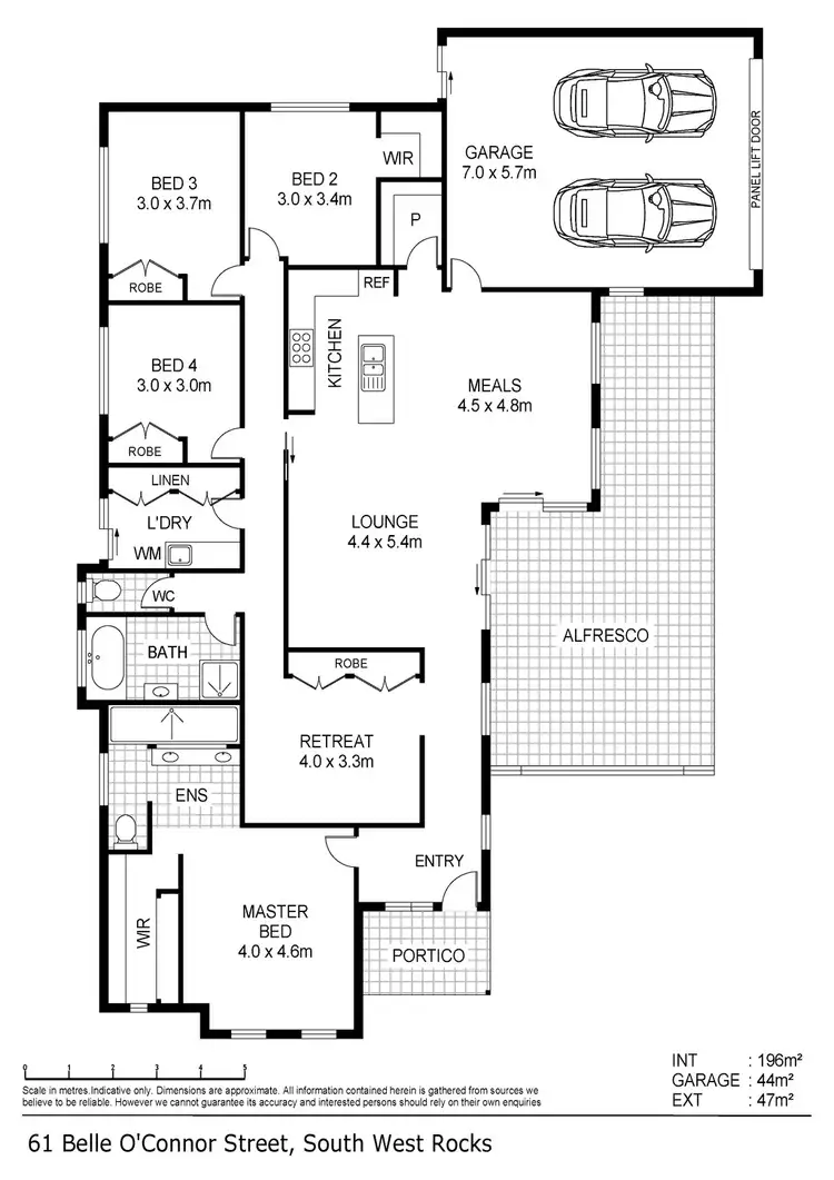 Floorplan of Homely house listing, 61 BELLE O'CONNOR STREET, South West Rocks NSW 2431
