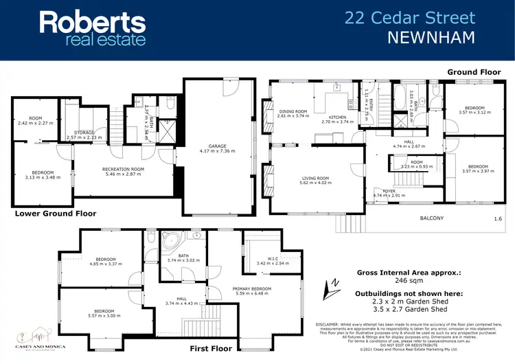 Floorplan of Homely house listing, 22 Cedar Street, Newnham TAS 7248