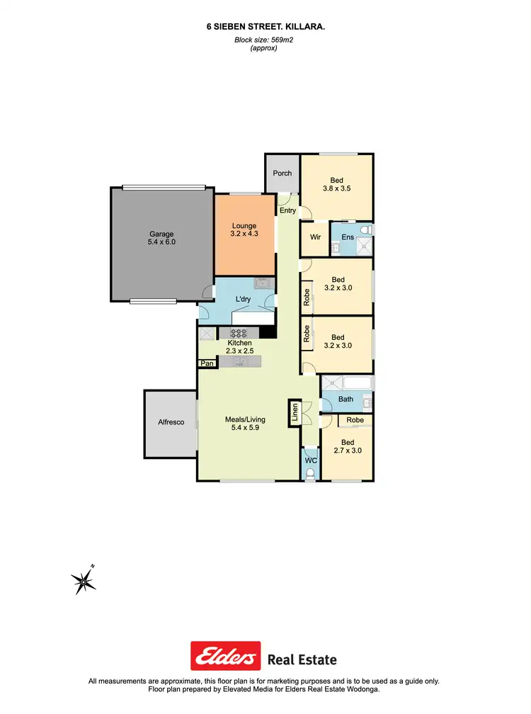 Floorplan of Homely house listing, 6 Sieben Street, Killara VIC 3691