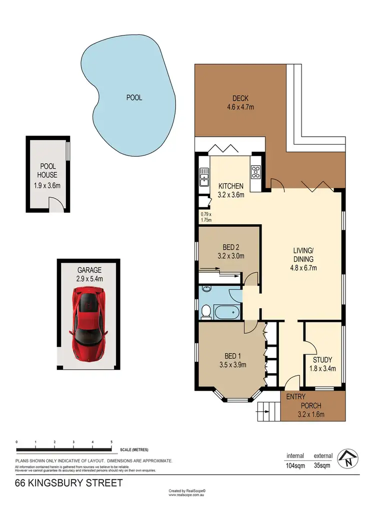 Floorplan of Homely house listing, 66 Kingsbury Street, Norman Park QLD 4170