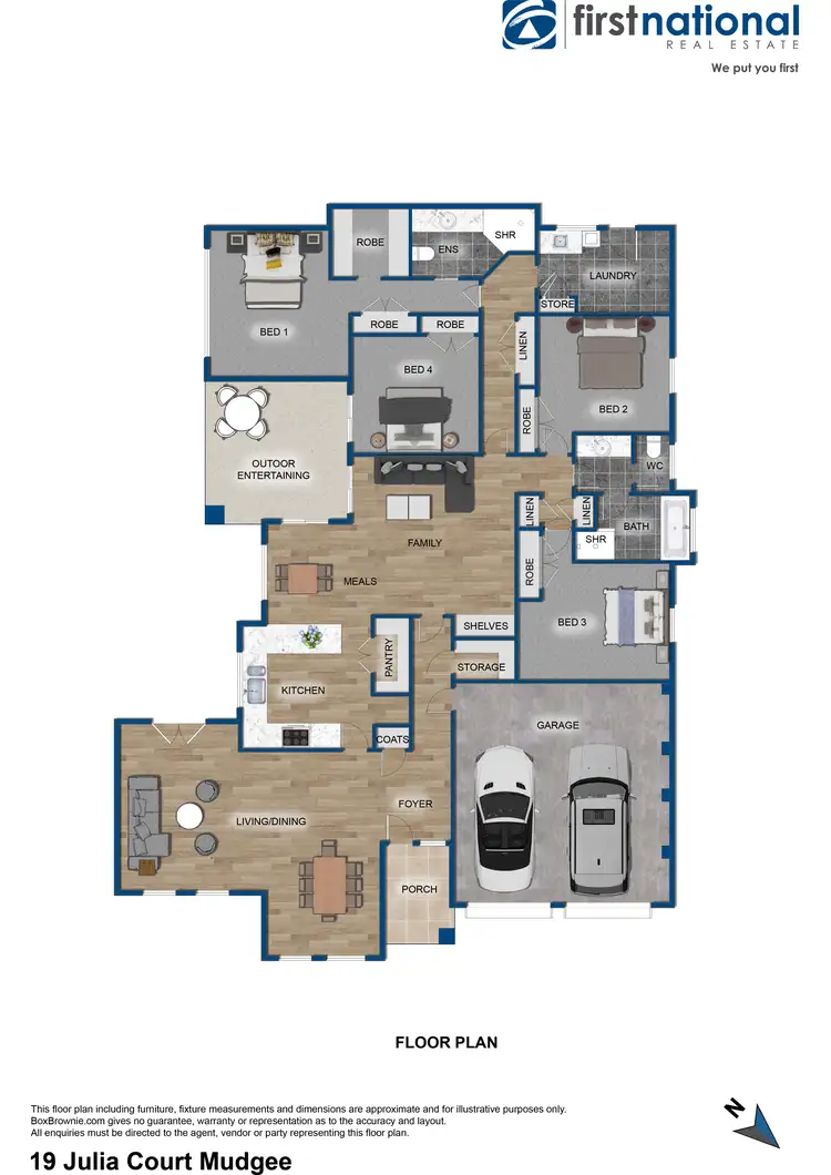 Floorplan of Homely house listing, 19 Julia Court, Mudgee NSW 2850