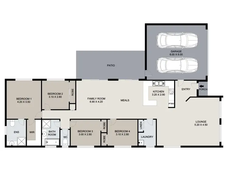 Floorplan of Homely house listing, 25 Ronayne Circle, One Mile QLD 4305