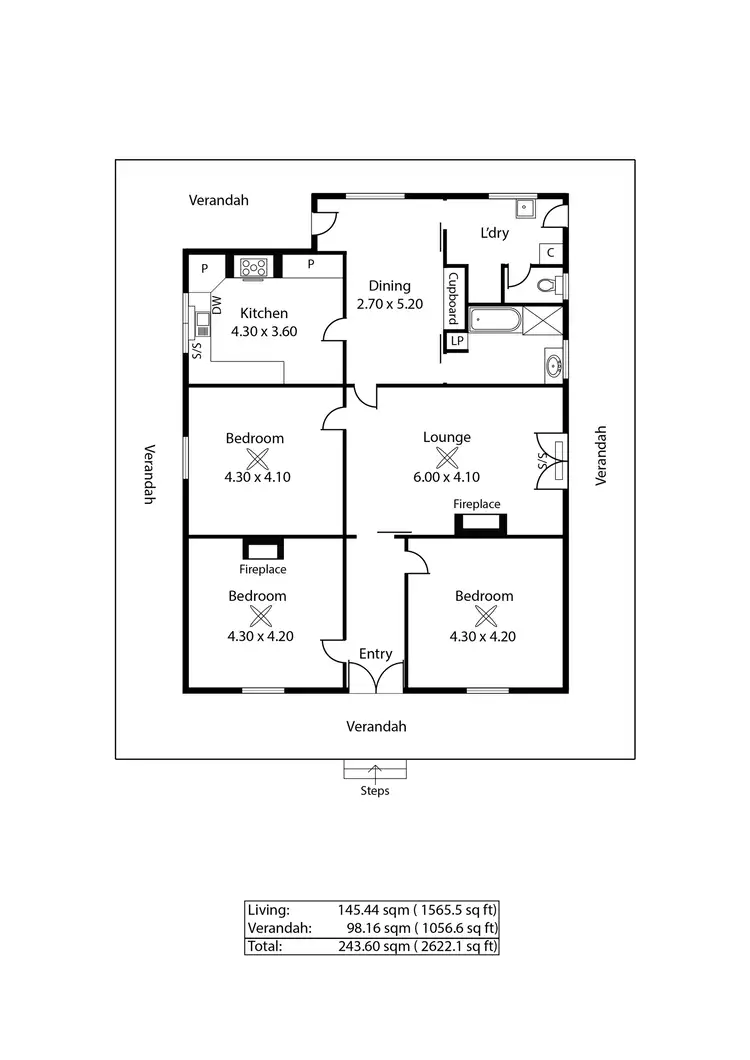 Floorplan of Homely house listing, 4643 WILKINS HIGHWAY, Jamestown SA 5491