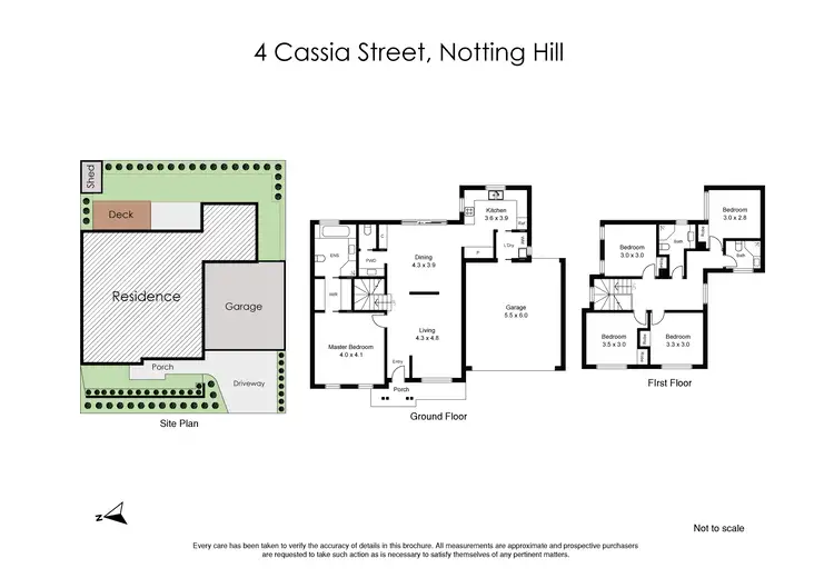 Floorplan of Homely house listing, 4 Cassia Street, Notting Hill VIC 3168