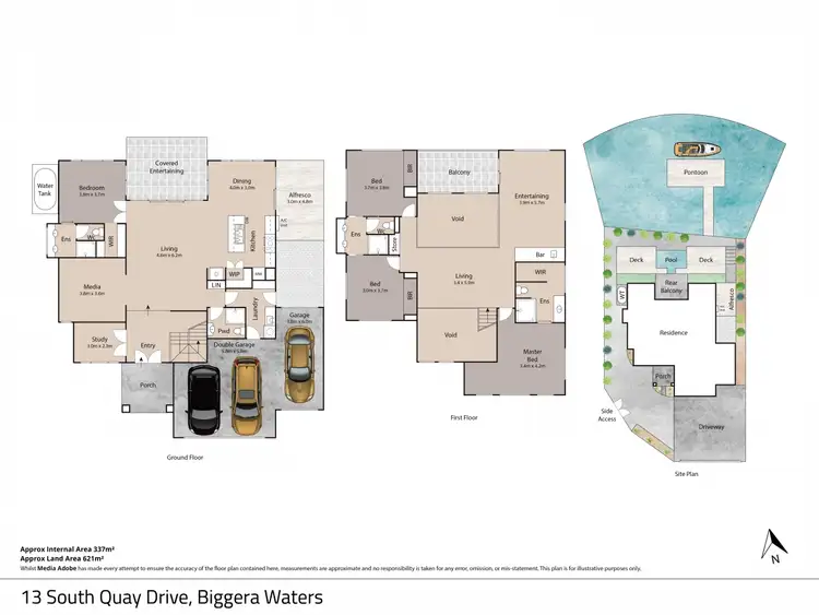 Floorplan of Homely house listing, 13 South Quay Drive, Biggera Waters QLD 4216