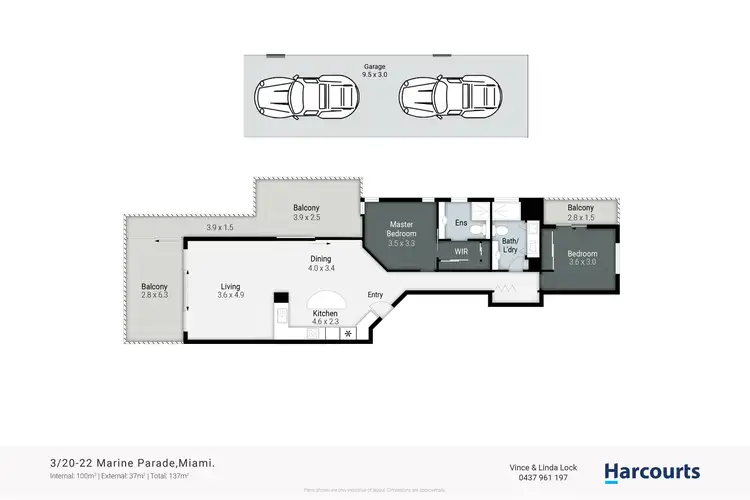Floorplan of Homely apartment listing, 3/20-22 Marine Parade, Miami QLD 4220