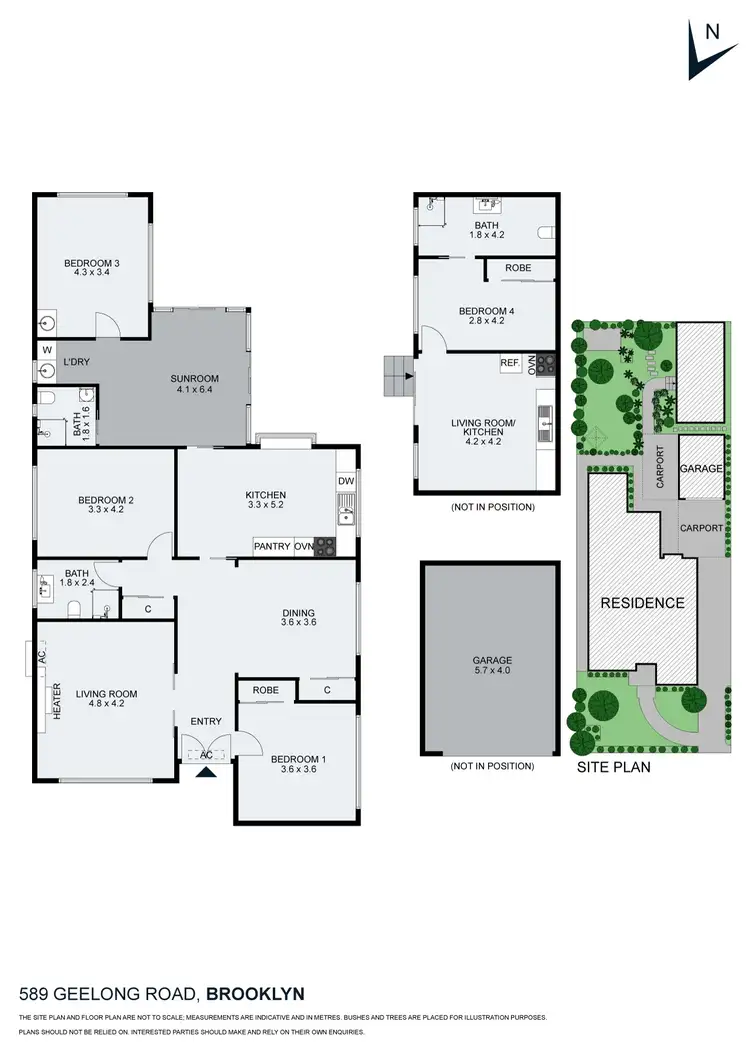 Floorplan of Homely house listing, 589 Geelong Road, Brooklyn VIC 3012