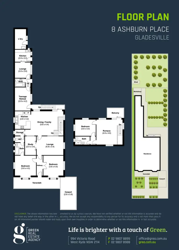 Floorplan of Homely house listing, 8 Ashburn Place, Gladesville NSW 2111
