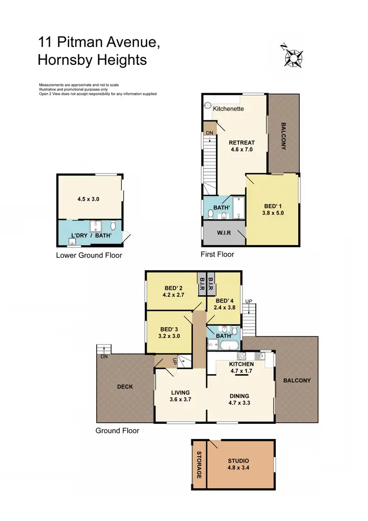 Floorplan of Homely house listing, 11 Pitman Avenue, Hornsby Heights NSW 2077