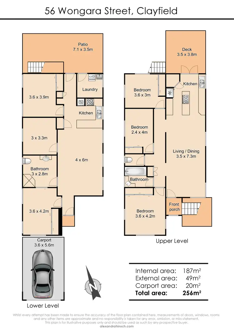 Floorplan of Homely house listing, 56 Wongara Street, Clayfield QLD 4011