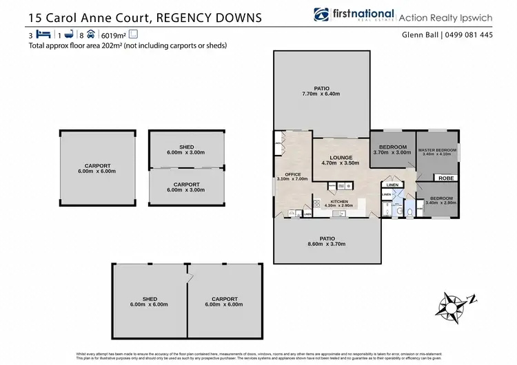 Floorplan of Homely house listing, 15 Carol Anne Court, Regency Downs QLD 4341