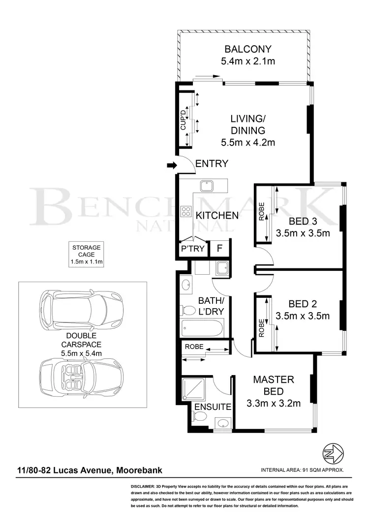 Floorplan of Homely apartment listing, 11/80-82 Lucas Avenue, Moorebank NSW 2170