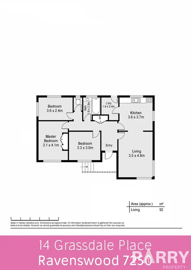 Floorplan of Homely house listing, 14 Grassdale Place, Ravenswood TAS 7250