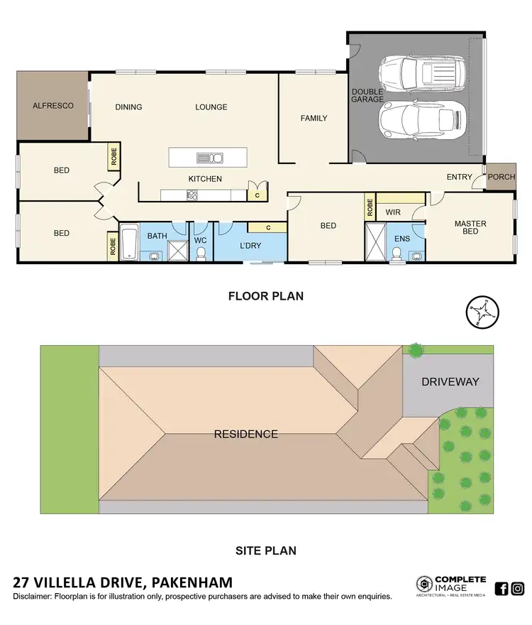 Floorplan of Homely house listing, 27 Villella Drive, Pakenham VIC 3810