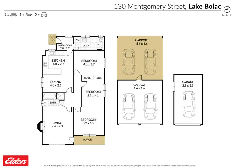 Floorplan of Homely house listing, 130 Montgomery Street, Lake Bolac VIC 3351
