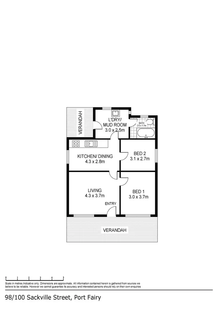 Floorplan of Homely house listing, 98-100 Sackville Street, Port Fairy VIC 3284