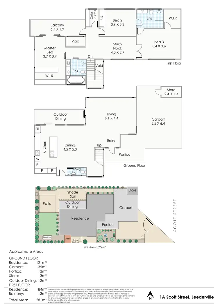 Floorplan of Homely house listing, 1A Scott Street, Leederville WA 6007